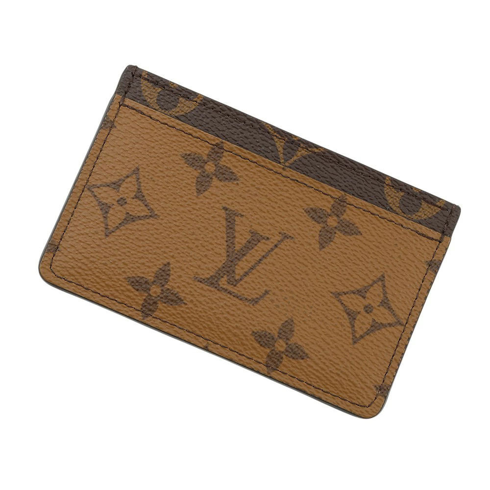 Louis Vuitton Card Case Wallet Monogram Reverse Porte Cartes Wallet